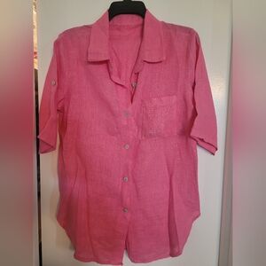 Pink Button-Up Shirt